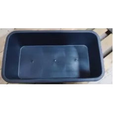 ATOOLS Таз прямоугольный строительный пластмассовый, 40л, черный, 27040