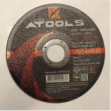 Круг отрезной по металлу  125Х1,6Х22ММ ATOOLS AT12516