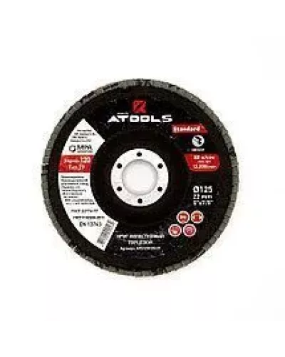 Круг лепестковый торцевой 125*22,2 ATOOLS STANDARD