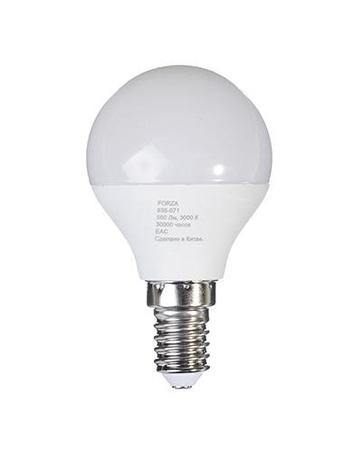 Лампа светодиодная G45 7W, Е14, 560lm 2700K FORZA