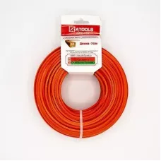 ATOOLS Леска триммерная сечение квадрат диаметр 2,4, бобина 70 м., ЛТК-024070