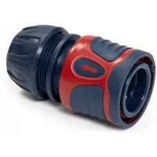 Коннектор для шланга быстросъёмный с аквастопом 1/2", FACHMANN