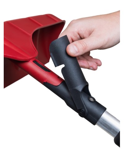 Скребок для уборки снега с крыши с телескопической рукояткой