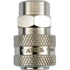 Быстросъёмное соединение с клапаном внутренняя резьба  1/4" "Yato"