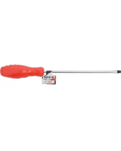 Отвертка шлицевая магнитная 6х200мм CrV 6150 