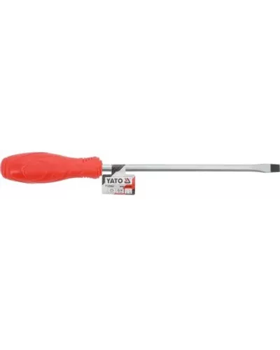 Отвертка шлицевая магнитная 8х200мм CrV 6150 