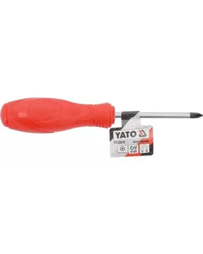 Отвертка крестовая магнитная PH1х75мм CrV 6150 