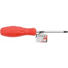 Отвертка крестовая магнитная PH2х100мм CrV 6150 "Yato"