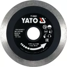 Круг алмазный 115x22.2x1.6мм (сплошной) "Yato"