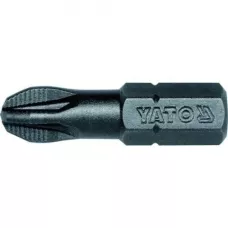 Бита PZ2х25мм 1/4" (50шт) S2 HRC58-62 "Yato"