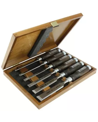 Набор из 6 плоских стамесок NAREX Wood Line Profi 853053