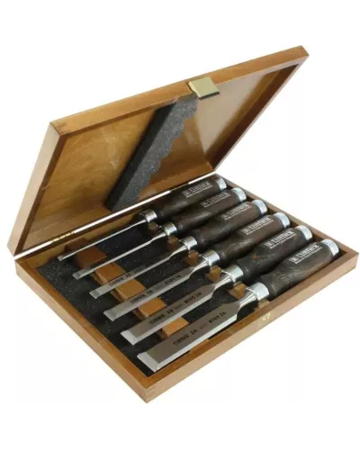 Набор из 6 плоских стамесок NAREX Wood Line Profi 853053