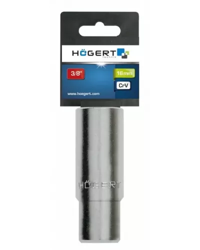 Головка свечная шестигранная 3/8″, 16 мм, CrV, DIN 3120 HT1A779