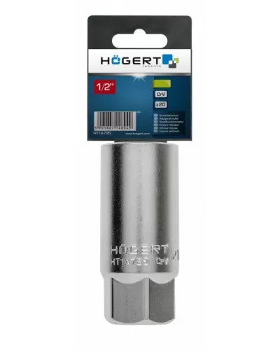 Головка свечная шестигранная 1/2″, 16 мм, CrV50BV31, DIN 3120 HT1A783