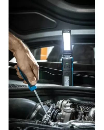 Фонарь светодиодный,  раскладной, 400 люмен, магнит, USB, POWER BANK HT1E407