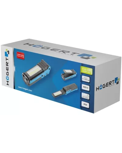 Фонарь светодиодный,  раскладной, 400 люмен, магнит, USB, POWER BANK HT1E407