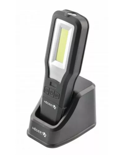 Фонарь светодиодный с базой 550 люмен, магнит, USB, POWER BANK HT1E408
