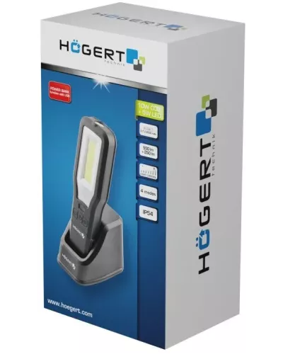 Фонарь светодиодный с базой 550 люмен, магнит, USB, POWER BANK HT1E408