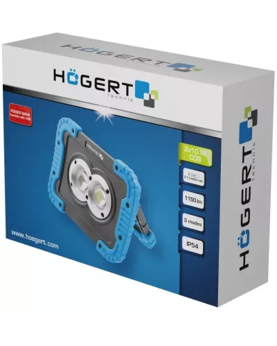 Светодиодный аккумуляторный фонарь 1150 люмен, USB, POWER BANK HT1E430