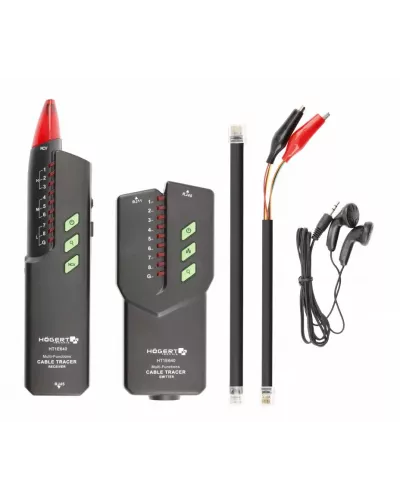 Тестер интернет-кабелей RJ45 и телефонных кабелей RJ11 HT1E640