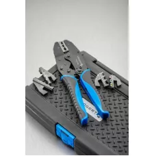 Пресс-клещи для обжима проводов со сменными матрицами, 6 шт. HT1P176