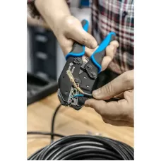 Пресс-клещи для обжима проводов со сменными матрицами, 6 шт. HT1P176