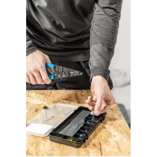 Обжимные клещи с зачисткой проводов + коннекторы, 86 шт. HT1P231