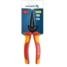 Плоскогубцы диэлектрические удлиненные с прямыми полукруглыми губками 160 мм, 1000 В HT1P913