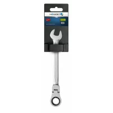 Ключ комбинированный шарнирный с трещоткой 14 мм, 72T, сталь CrV HT1R054