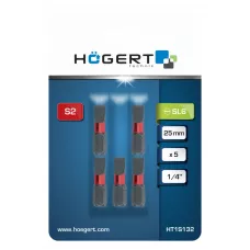 Биты ударные SL6, 25 мм, сталь S2, 5 шт. HT1S132
