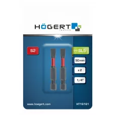 Биты ударные SL5, 50 мм, сталь S2, 2 шт. HT1S161