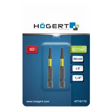 Биты ударные Т40, 50 мм, сталь S2, 2 шт. HT1S172