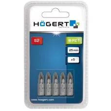 Биты PZ1, 25 мм, сталь S2, 5 шт. HT1S314