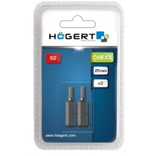 Биты HEX  3, 25 мм, 2 шт. HT1S343