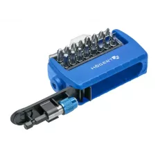 Набор бит с битодержателем 1/4″, SL, PH, PZ, TORX, 17 шт. HT1S401