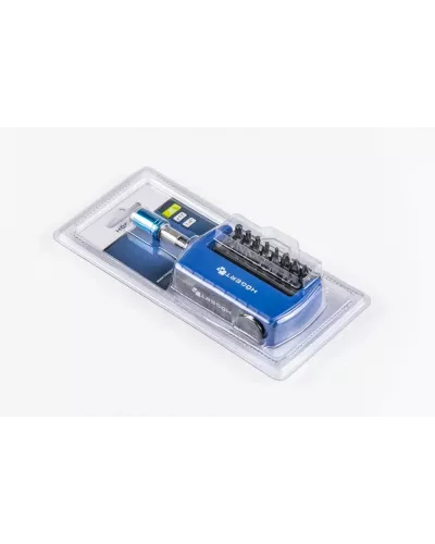 Набор бит с битодержателем 1/4″, SL, PH, PZ, TORX, 17 шт. HT1S401
