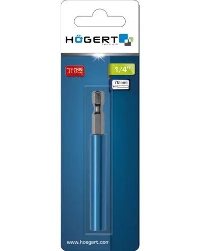 Битодержатель со встроенным магнитом 78 мм, SLIM, 1/4 HT1S441