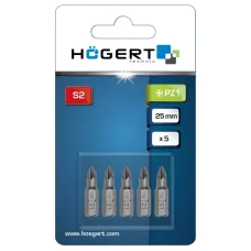 Биты PZ1 25 мм, сталь S2, PROFI, 5 шт. HT1S454