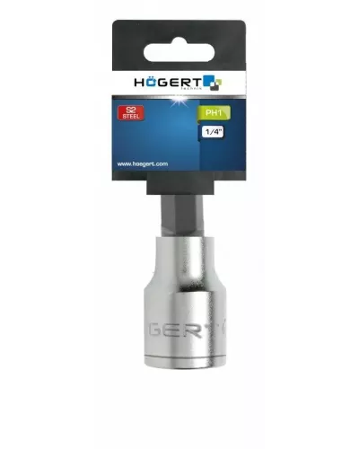 Насадка бита PH1 37 мм, 1/4 HT1S601