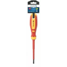 Отвёртка диэлектрическая с прямым шлицем SL4, 100 мм, 1000 V, сталь CrMo HT1S961