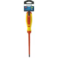 Отвертка диэлектрическая крестовая PH2, 100 мм, 1000 V, сталь CrMo HT1S966