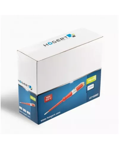 Отвертка индикатор напряжения 100-500 В, SL3, 140 мм HT1S982
