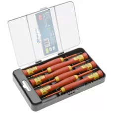 Набор прецизионных диэлектрических отверток 1000 V, сталь CrMo, 6 шт. HT1S986