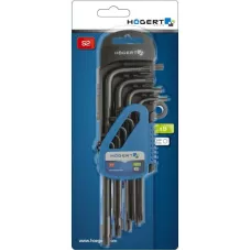 Набор Г-образных удлиненных ключей TORX, Т10-Т50, 9 шт. HT1W816