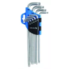 Набор Г-образных удлиненных ключей TORX, Т10-Т50, 9 шт. HT1W818