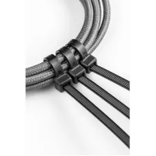 Нейлоновые стяжки 2,5 x 140 мм, 100 шт., czarne HT2C701