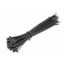 Нейлоновые стяжки 2,5 x 200 мм, 100 шт., czarne HT2C702