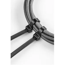 Нейлоновые стяжки 3,6 x 140 мм, 100 шт., czarne HT2C704