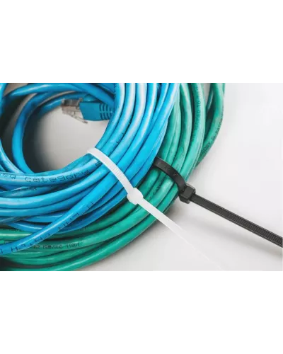 Нейлоновые стяжки 4,8 x 200 мм, 100 шт., czarne HT2C710