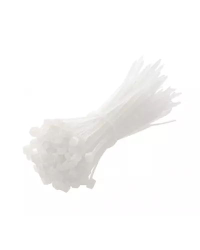 Нейлоновые стяжки 2,5 x 100 мм, 100 шт., białe HT2C717